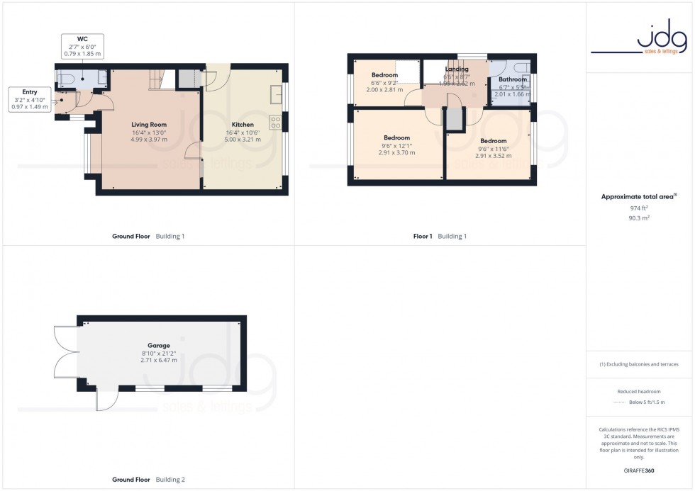 Floorplan for Leighton Drive, Lancaster, LA1
