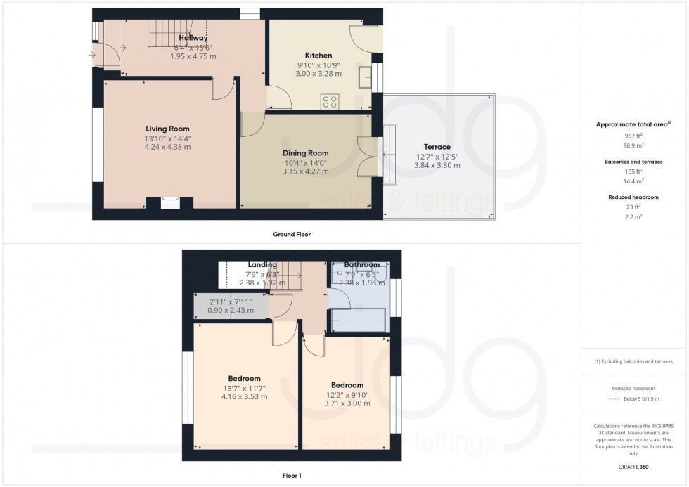Floorplan for Gringley Road, Morecambe, LA4