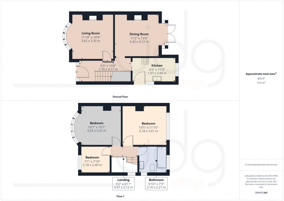 Floorplan for Barley Cop Lane, Lancaster, LA1
