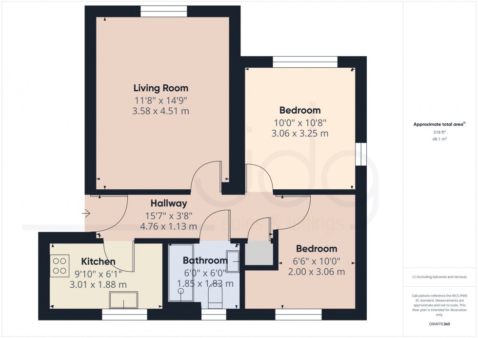 Floorplan for Masonfield Crescent, Lancaster, LA1