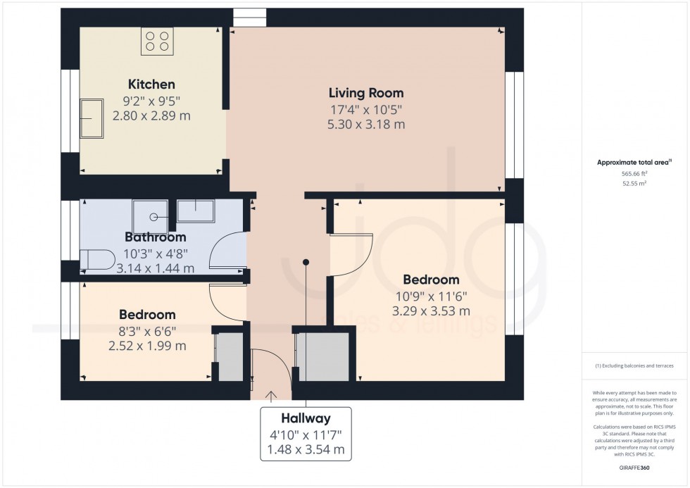Floorplan for Derwent Road, Lancaster, LA1