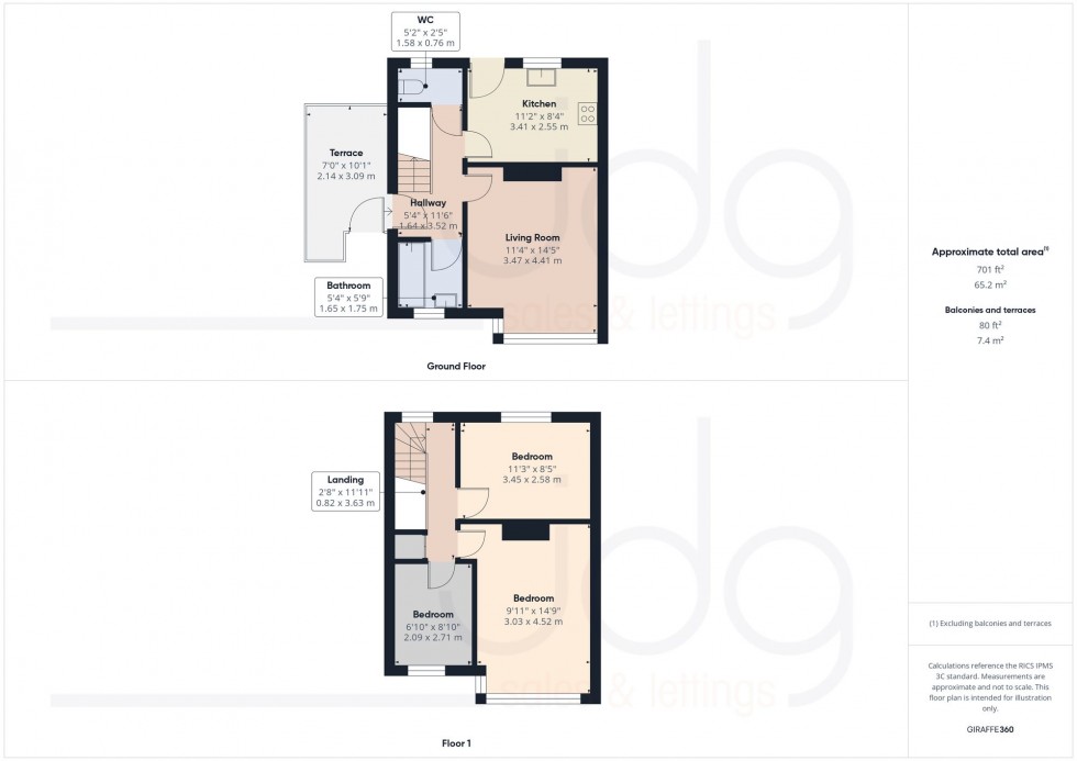 Floorplan for Ingleborough Road, Lancaster, LA1