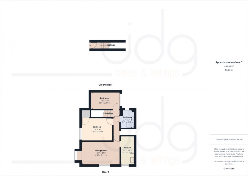 Floorplan for Ushers Meadow, Lancaster, LA1