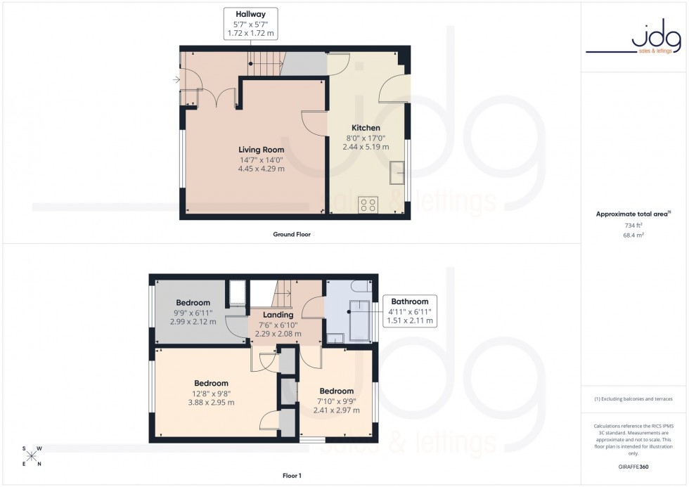 Floorplan for Hathaway Road, Lancaster, LA1