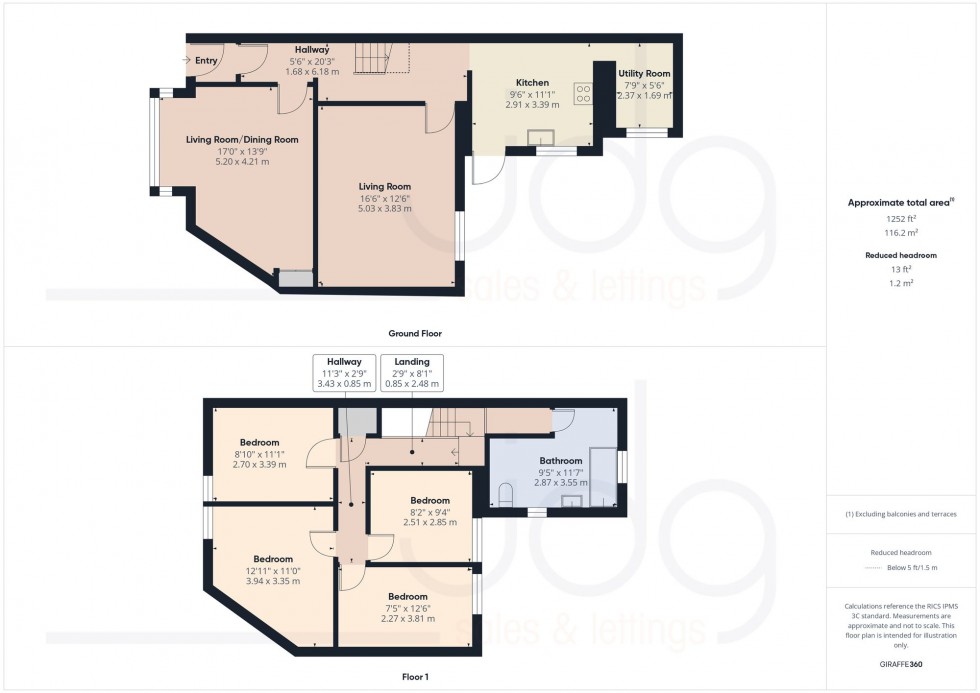Floorplan for Cavendish Street, Lancaster, LA1