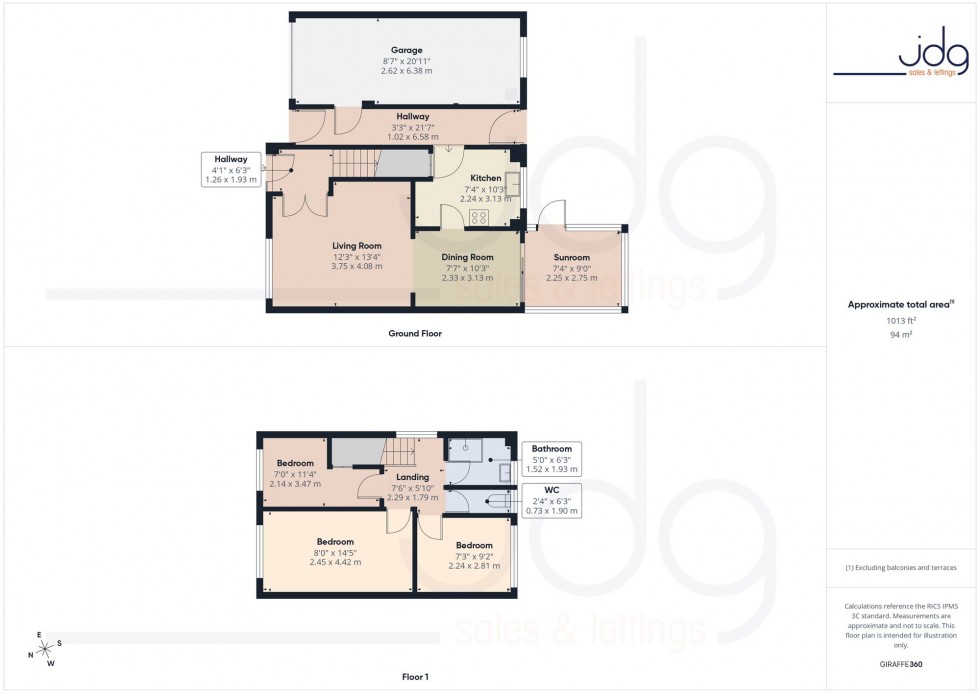 Floorplan for Johnson Close, Lancaster, LA1