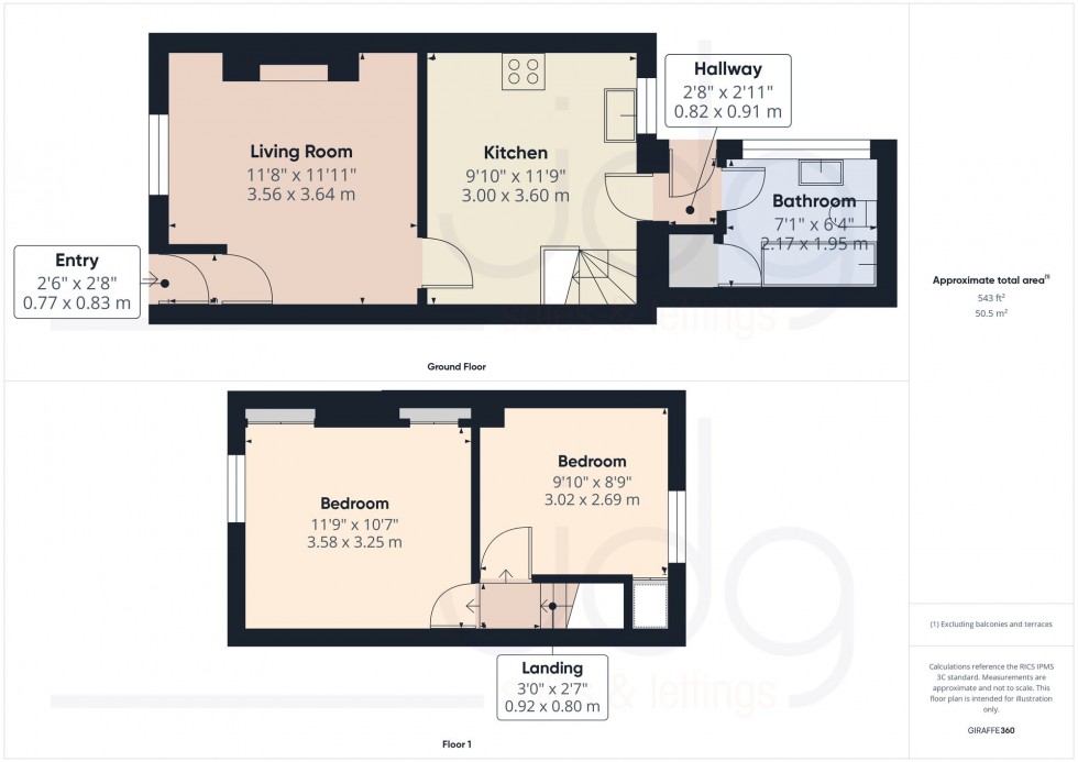 Floorplan for Emerson Street, Lancaster, LA1