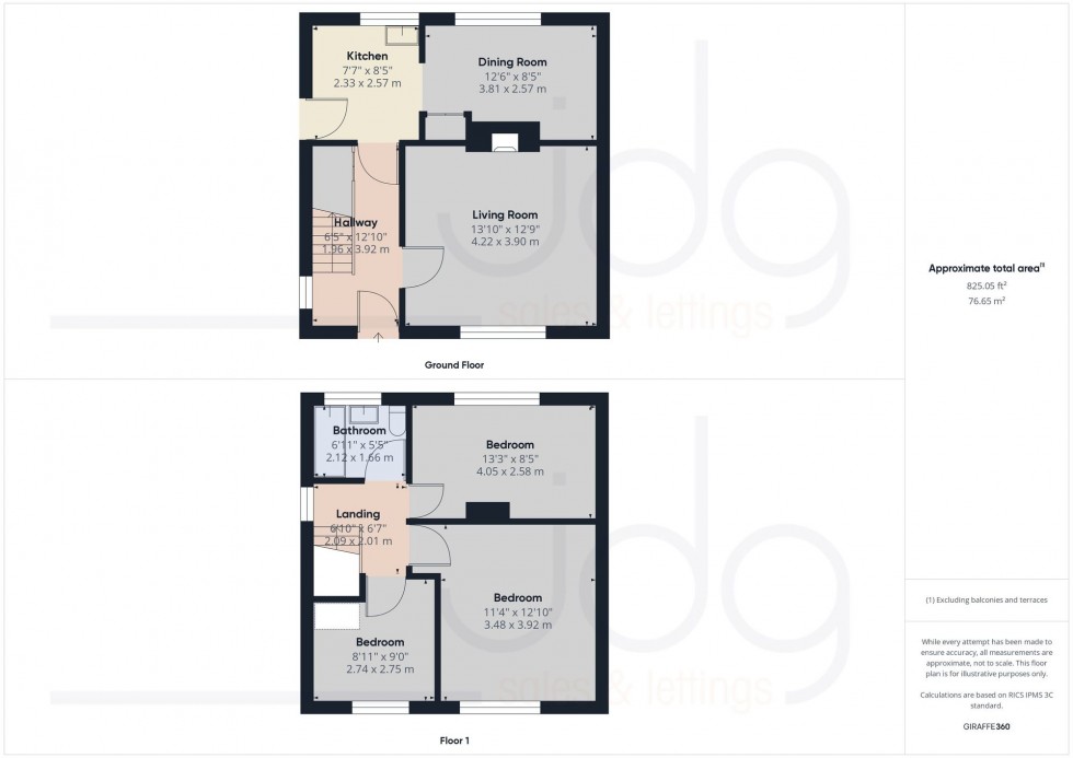 Floorplan for Branksome Drive, Morecambe, LA4