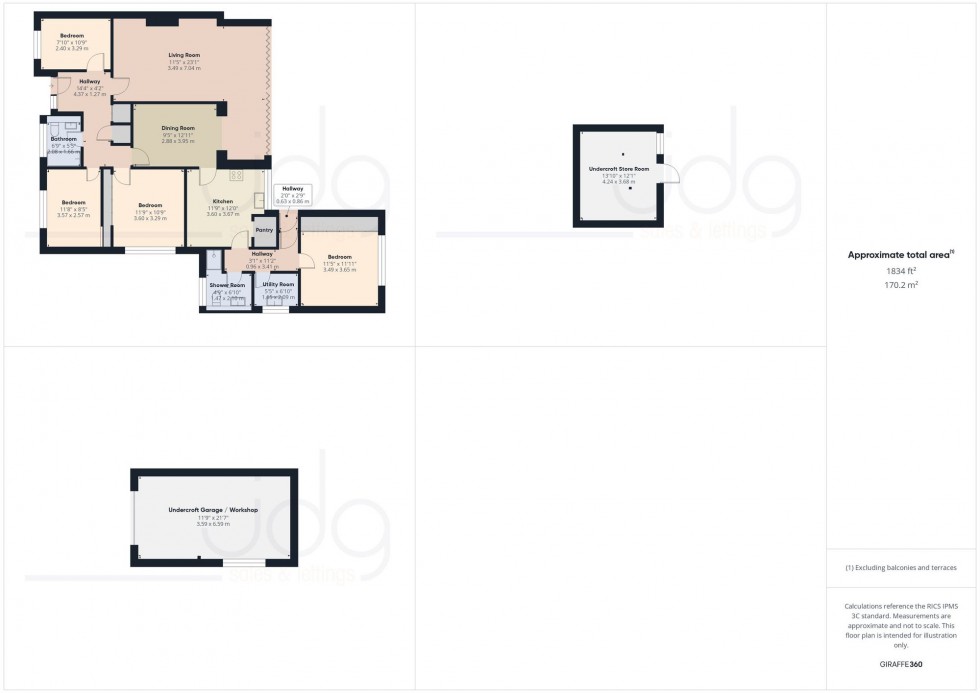Floorplan for Moorside Road, Brookhouse, LA2